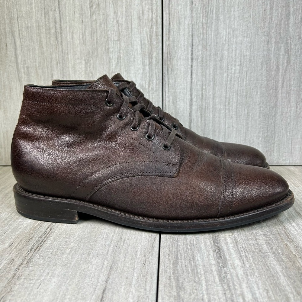 Thursday Boot Co Cadet Ankle Boot Tobacco Leather LaceUp Dress Derby Men Size 10